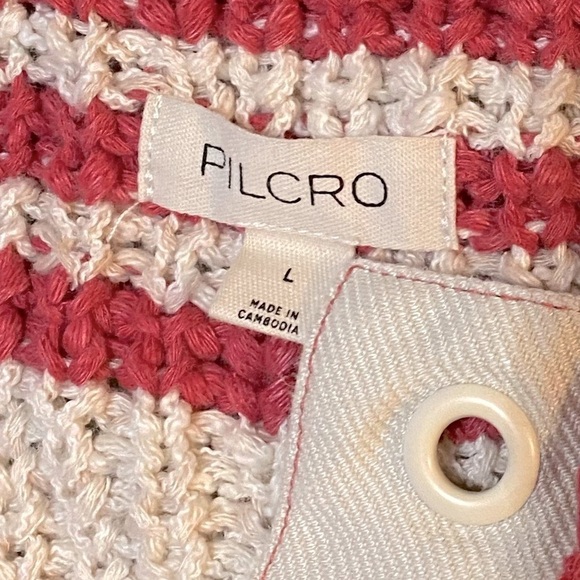 Anthropologie Pilcro Bell-Sleeve Henley Sweater like new size large - Picture 10 of 10